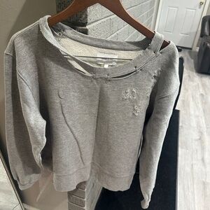 Current/Elliott Heather Gray Sweatshirt